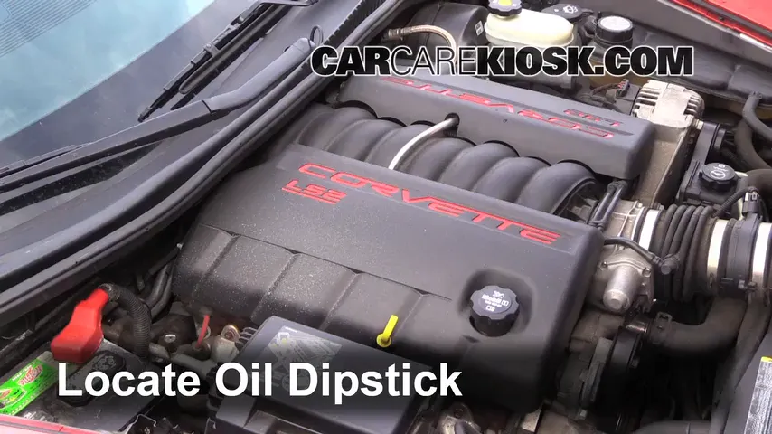 2006 Chevrolet Corvette 6.0L V8 Convertible Oil Check Oil Level